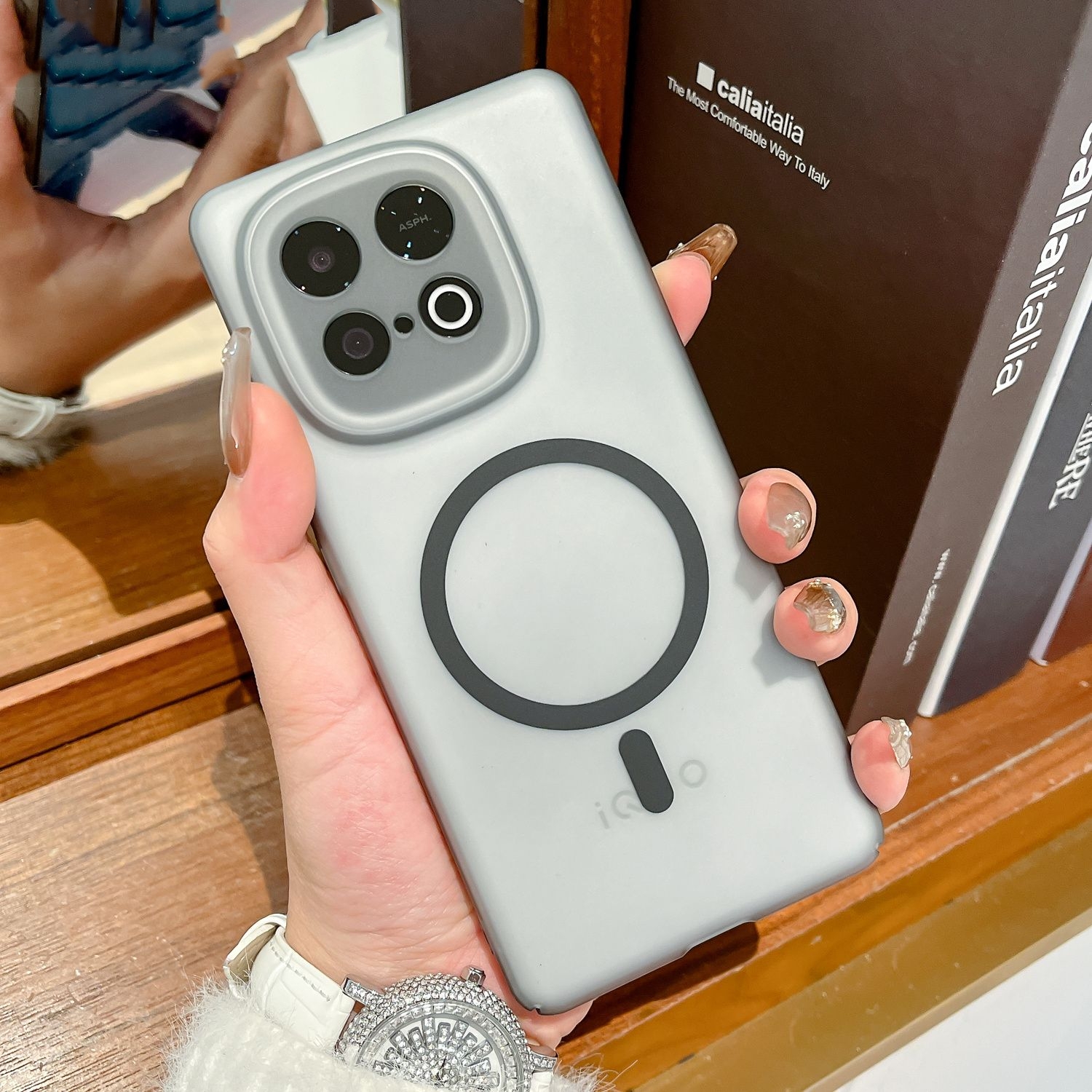 超薄冰雾适用IQOOZ10Turbo+手机壳磁吸磨砂肤感Z10Turbopro保护套