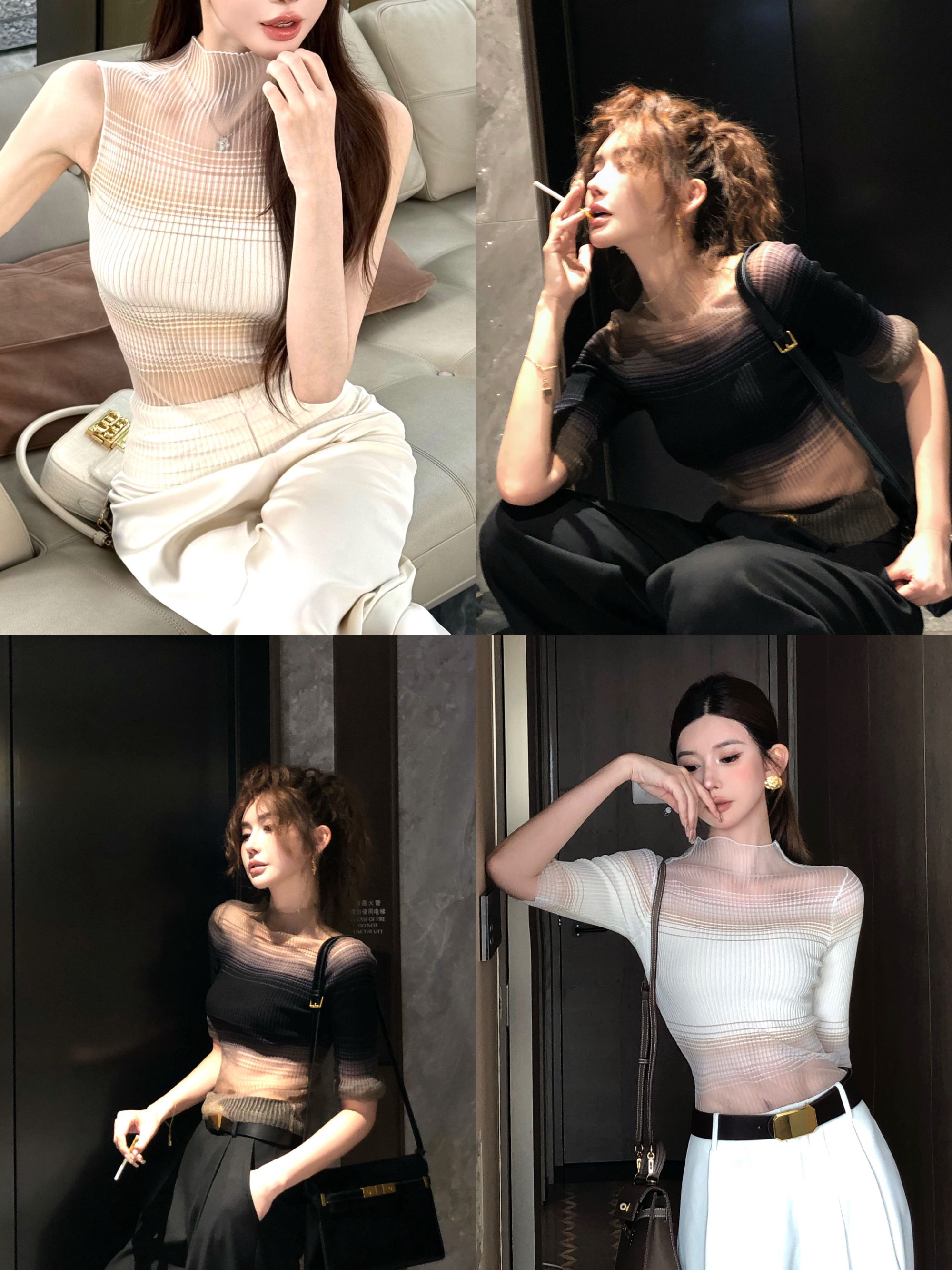 婉君【权威来了】夏季韩版复古时尚气质修身显瘦上衣LWJ25C3T2223