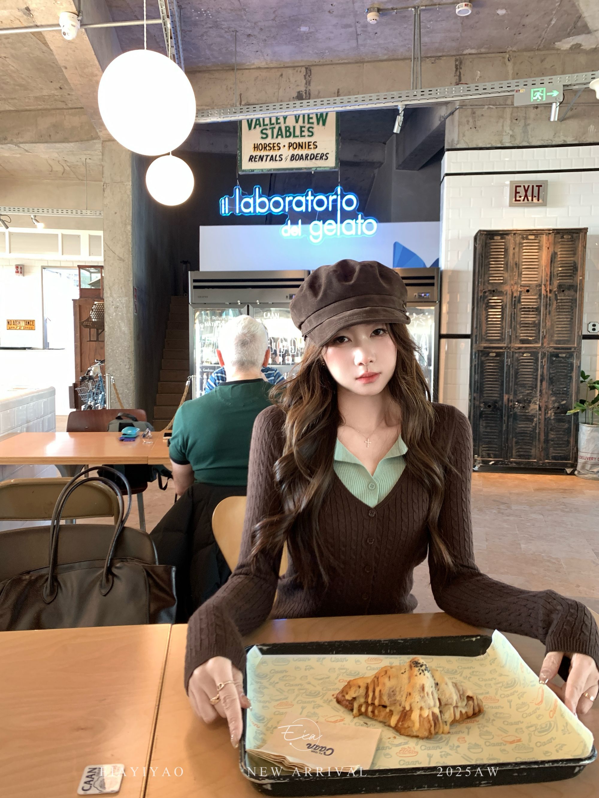 EIA一尧【可露丽少女】韩系纯欲舒适假两件上衣显瘦叠穿设计ins秋冬