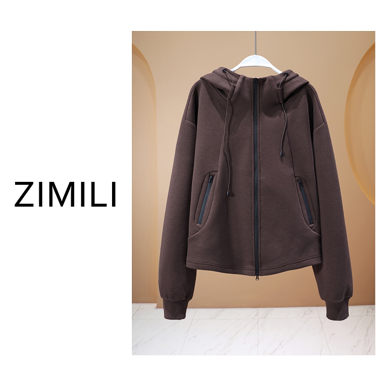 【亮哥欧货女装】冬季热暖绒加厚《凡戴克棕系》高克重保暖卫衣260138