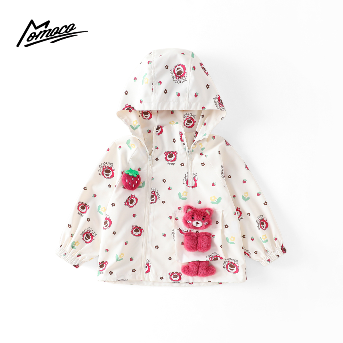 MOMOCO秋款女童可爱卡通甜美设计风洋气外套77730107002