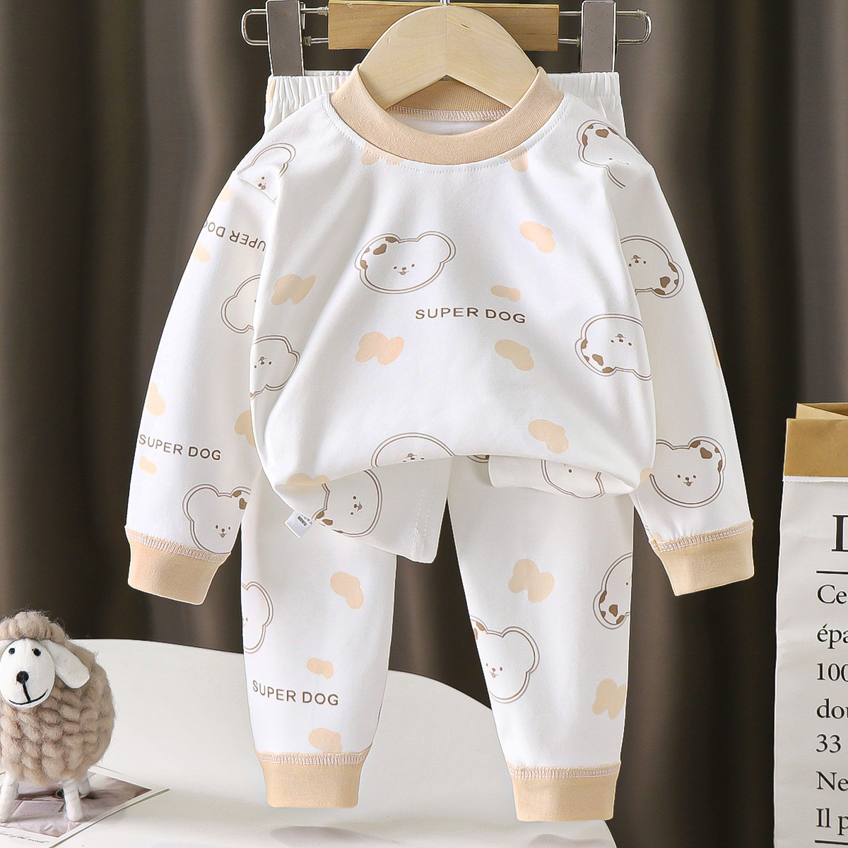 婴幼儿秋冬秋衣秋衣裤儿童居家内衣宝宝吸汗保暖睡衣卡通排湿吸汗