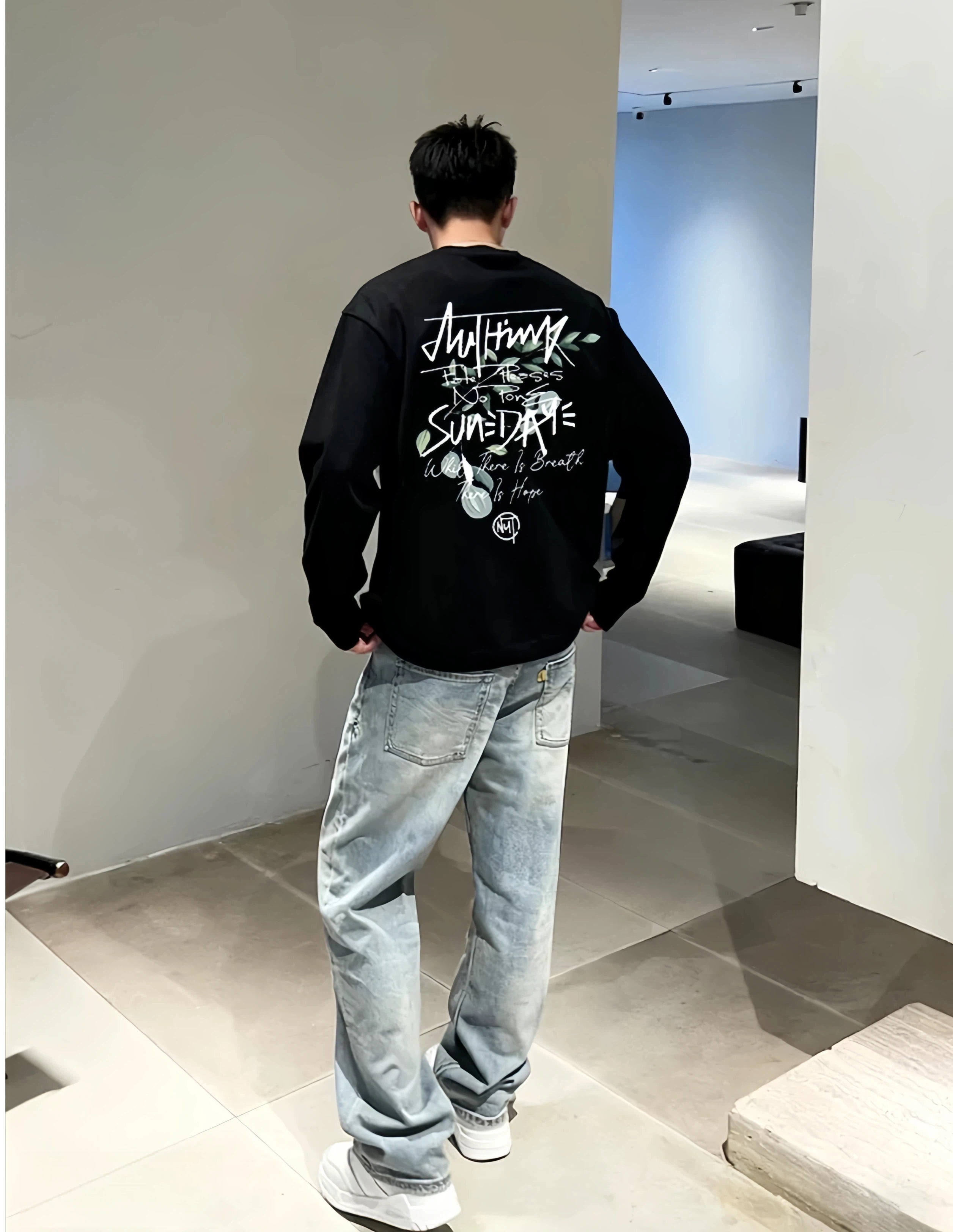 210-280g纯棉重磅美式潮牌休闲国潮秋冬长袖T恤时尚宽松高级感