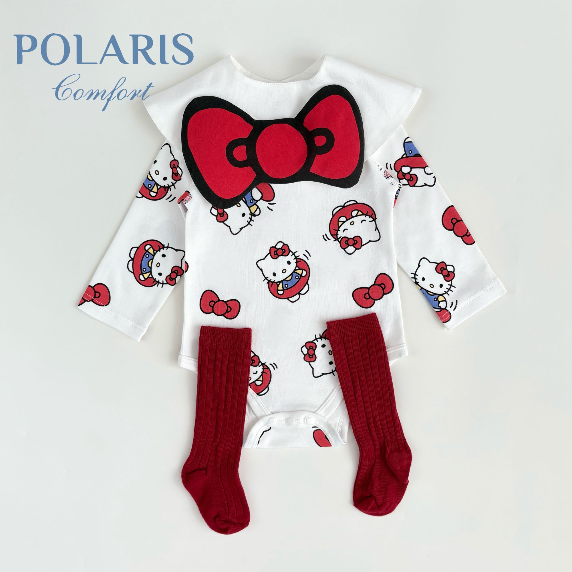 POLARIS x KT  | 秋冬宝宝A类纯棉新生儿包屁衣小月龄女婴儿衣服