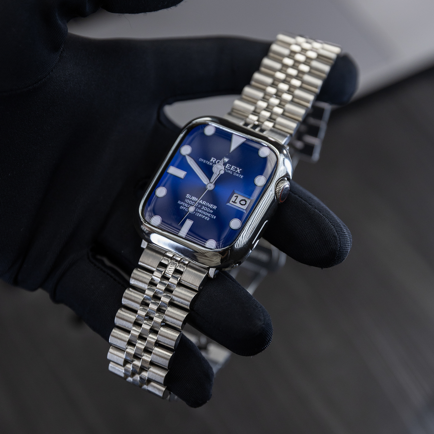 劳家五珠链AppleWatch表带适用苹果手表iwatch金属ultra大牌同款