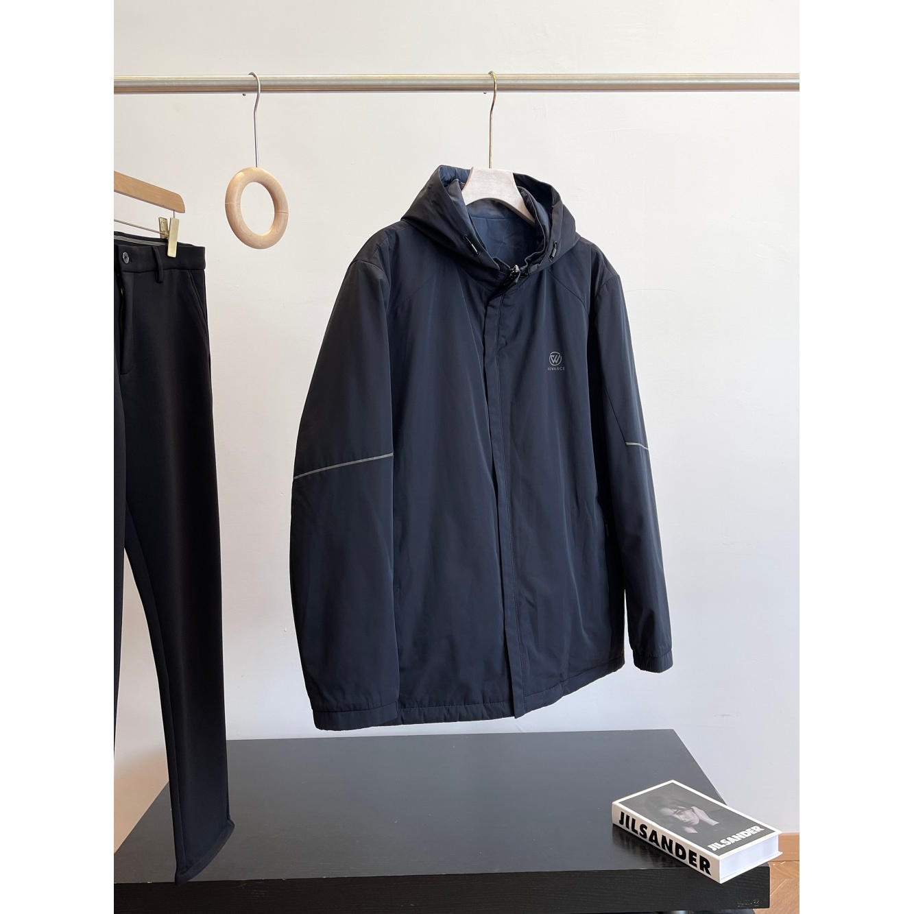 特！47%羊毛填充！ 双面可穿！商场余D 夹克棉衣外套 C14 男装H6633