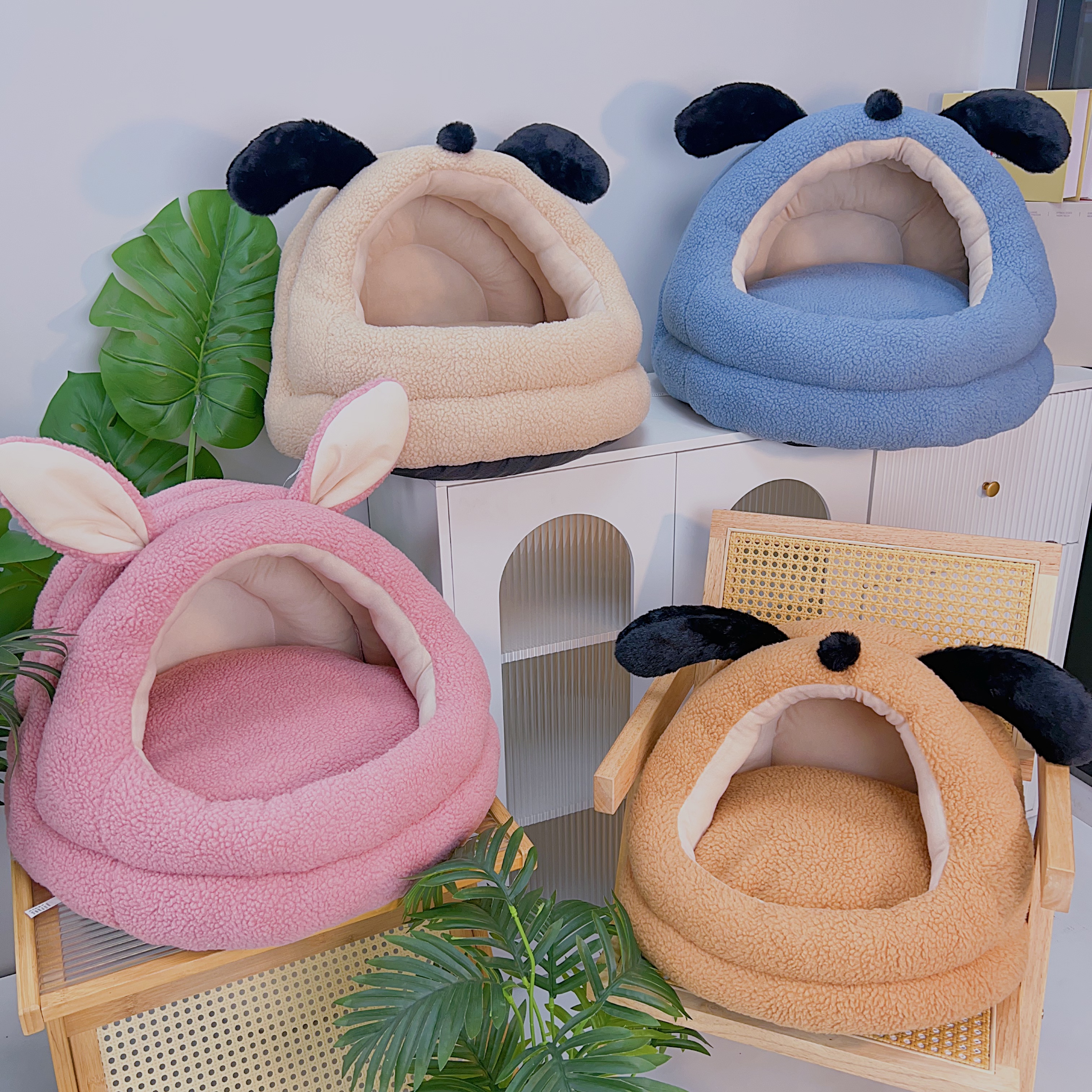 【羊羔绒蒙古包】宠物窝全包围蒙古包 狗窝猫窝冬季加厚保暖