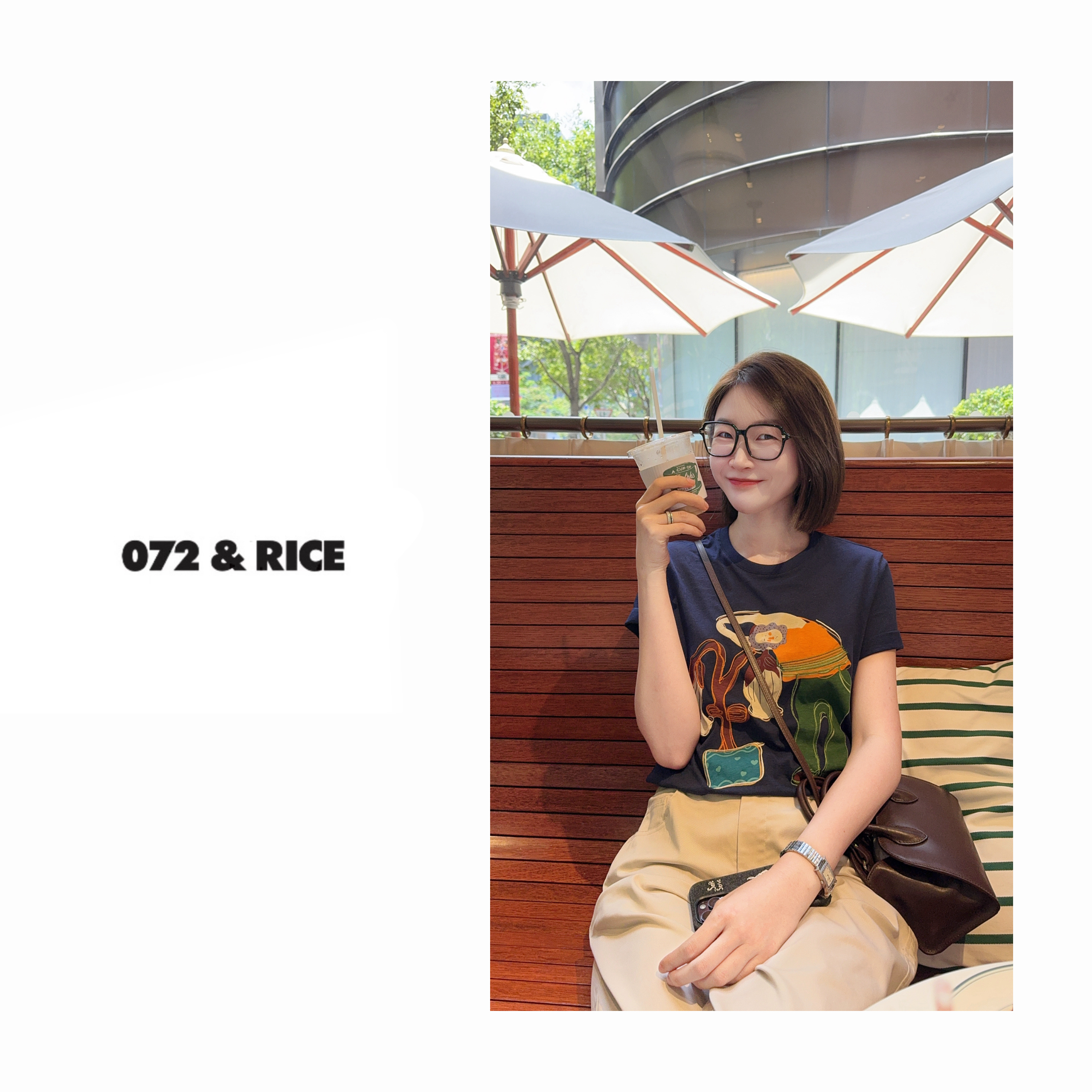 072 & RICE【伸个懒腰】亚麻+棉 夏季休闲圆领短袖T恤 Z-32W290