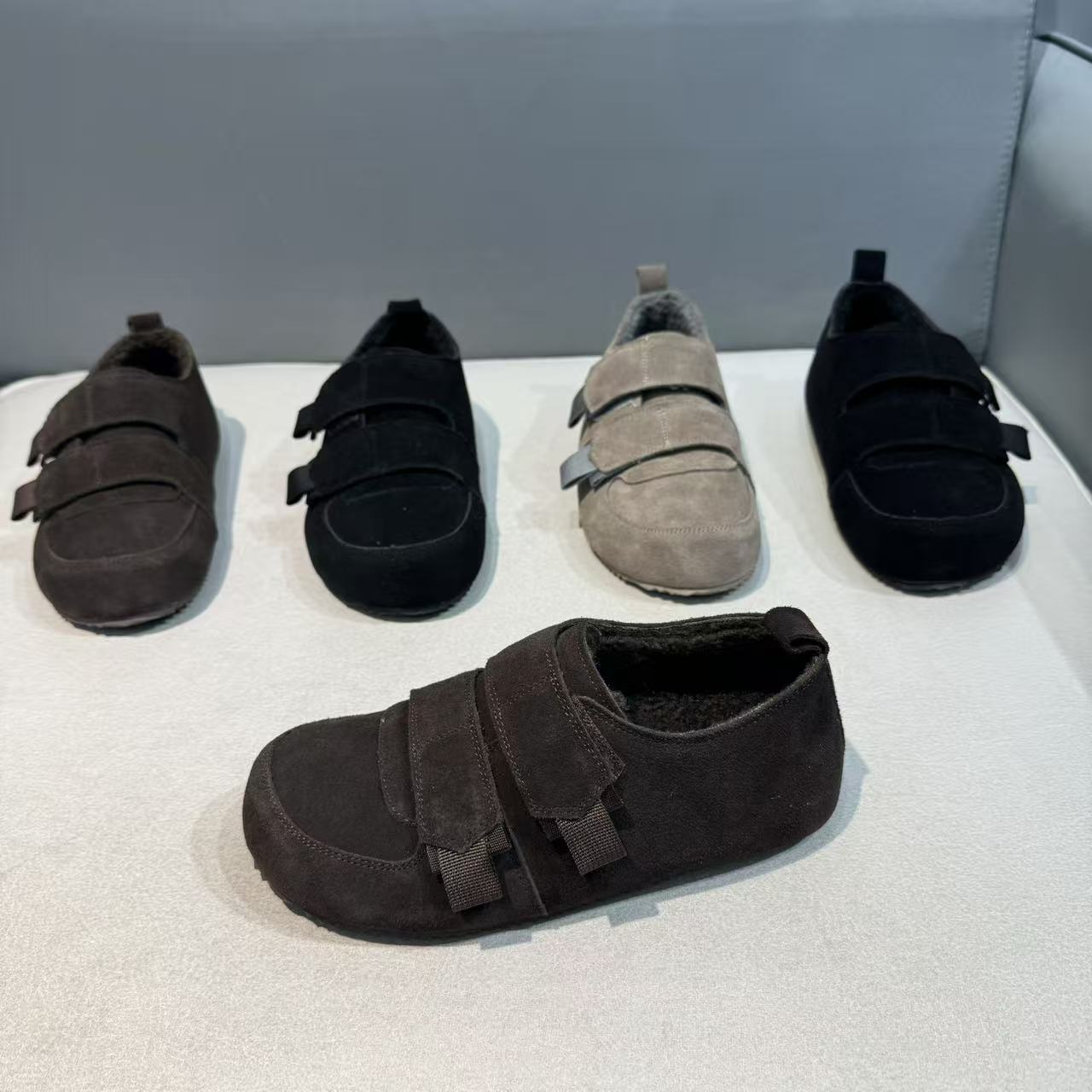 广州迪火男士冬季反毛皮P98-30休闲复古时尚板鞋