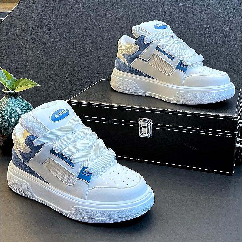 白色休闲鞋男2025秋季小白鞋男款百搭板鞋简约百搭老爹鞋运动鞋子