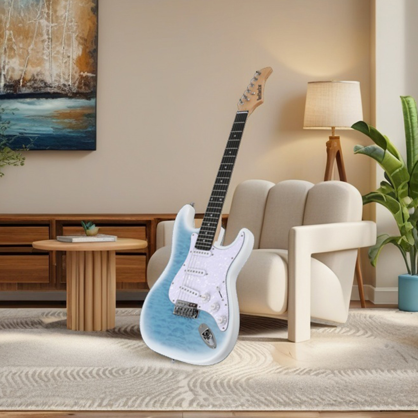 贝多辰电吉他新手单单单双专业级ST摇滚套餐初学入门带音响单摇