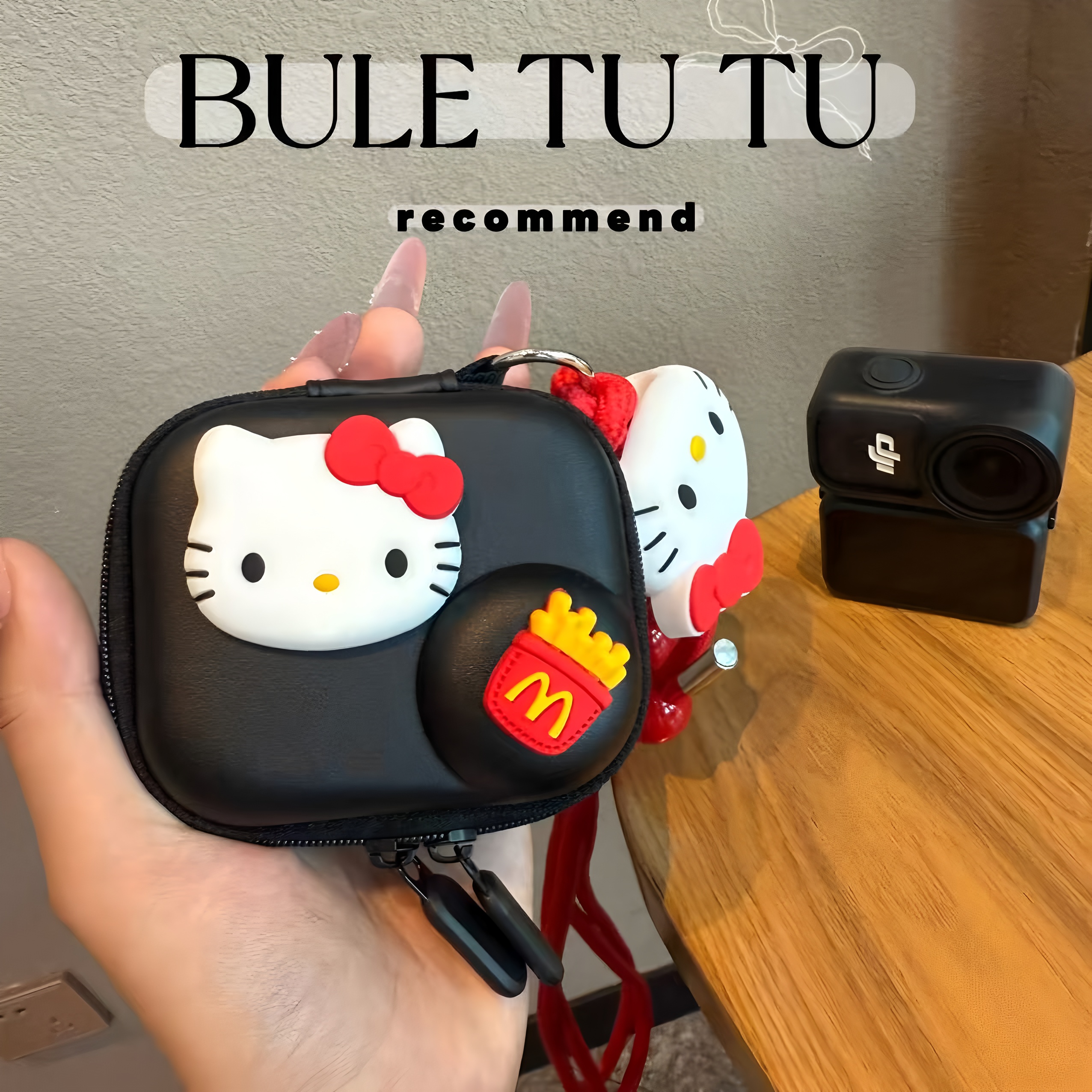 高颜值可爱KT猫大疆osmo nano收纳包运动相机DJI保护套配件硬壳