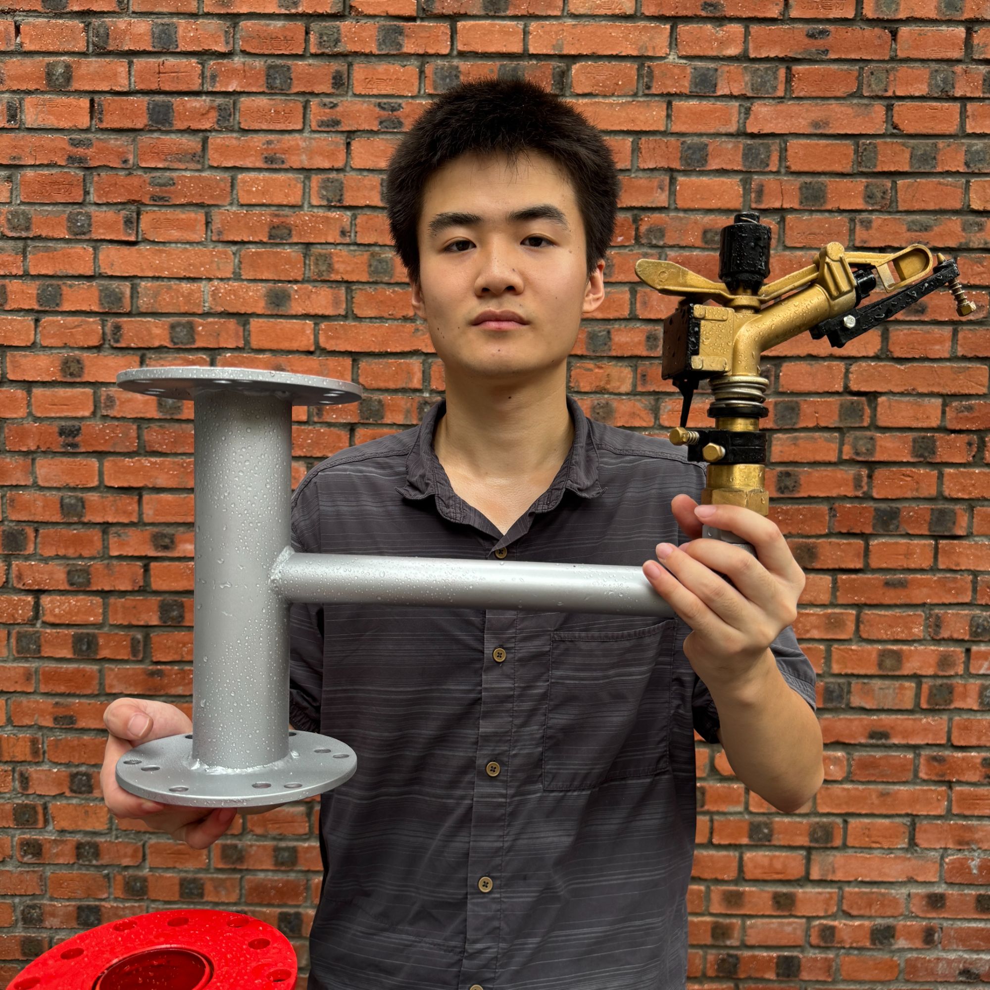 【正品】增高分水架子浇地灌溉设备园林种植自动旋转喷枪