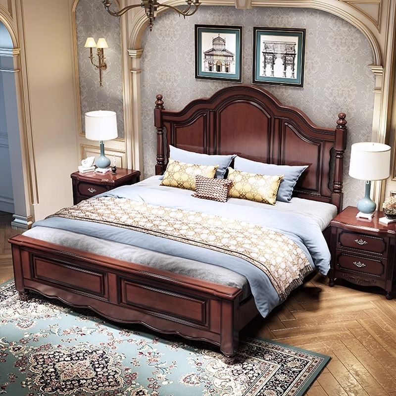 【2025】最新款高端美式实木床1.8米主卧储物双人床1.5米家用复古风