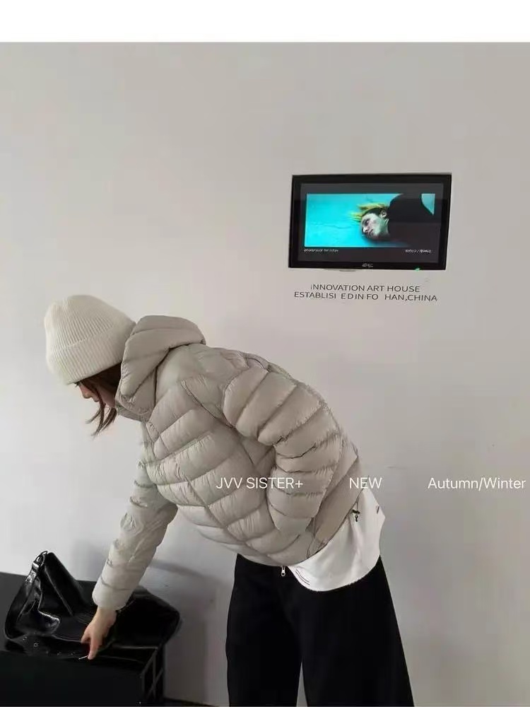 【全额运补】冬季新款欧货时尚休闲百搭云朵泡芙感棉服连帽棉服外套