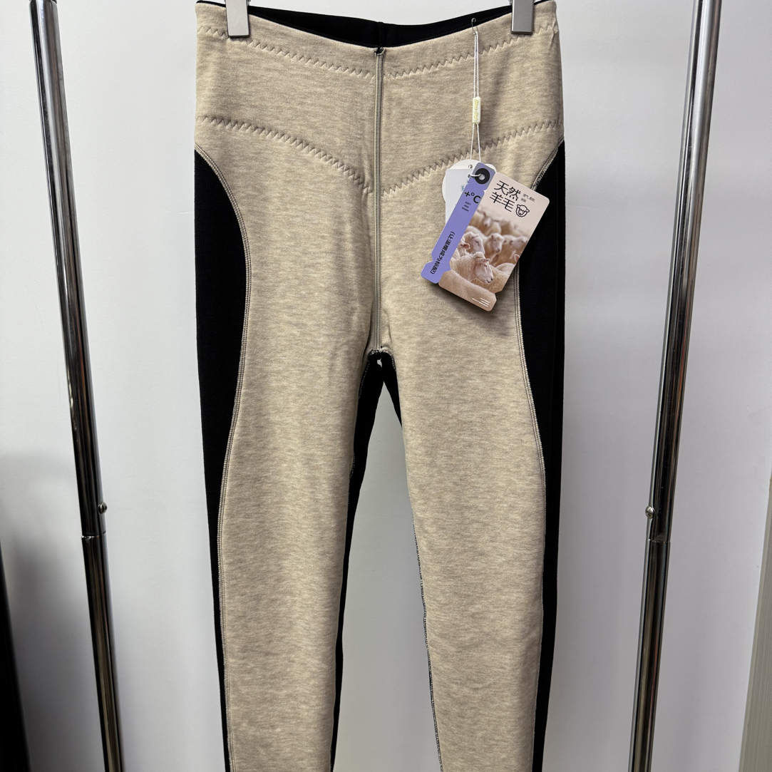 H2420女士羊毛三护中厚高腰舒适保暖裤（500克