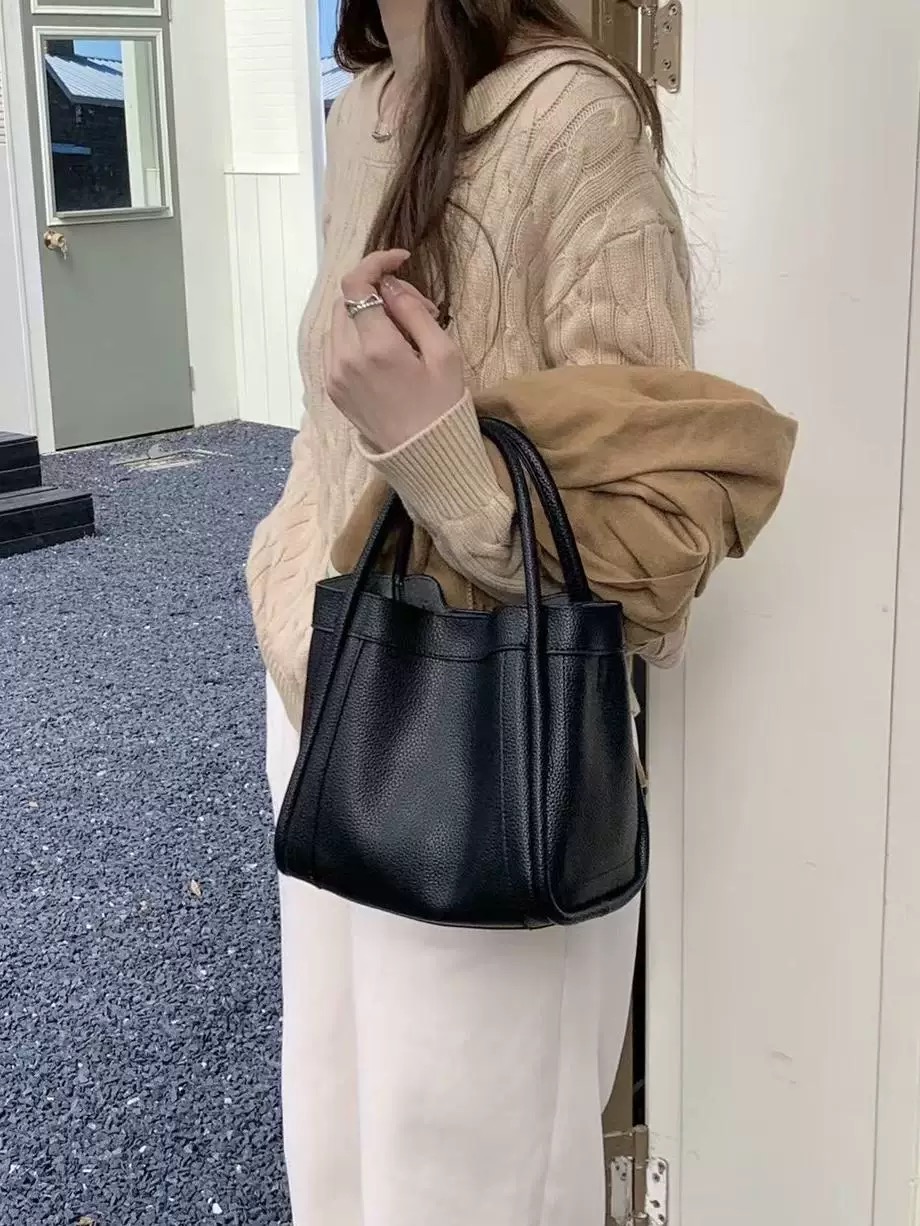 手提包外出小拎包小众高级感菜篮子包四季百搭单肩斜挎小包托特包