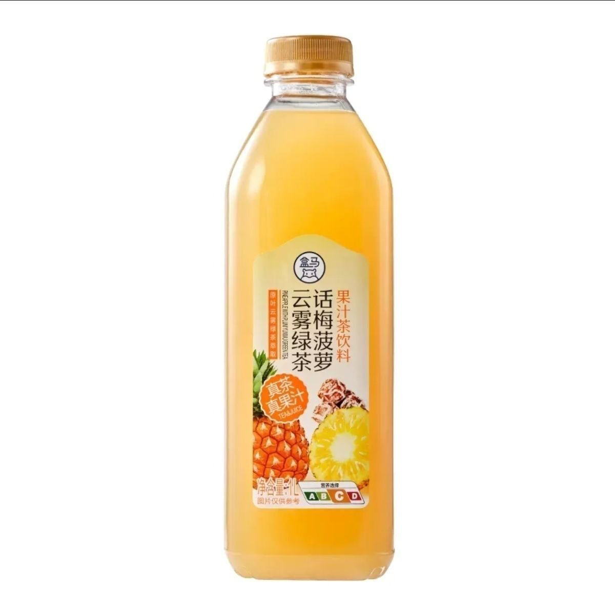 盒马话梅菠萝云雾绿茶1L复合多口味果味饮料夏日饮