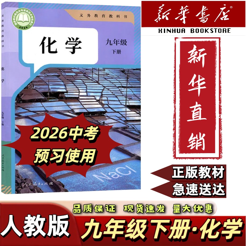 2025适用新版九年级下册化学人教版初三九下化学书课本九下化学