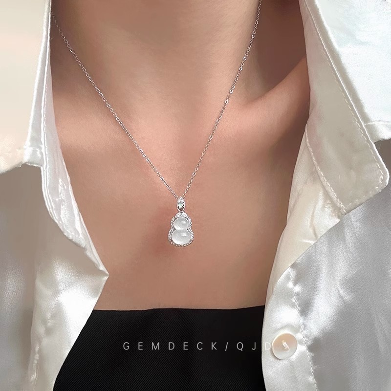 合金项链 青衣甜美清冷感冰透小葫芦女新中式小众高级锁骨链项链