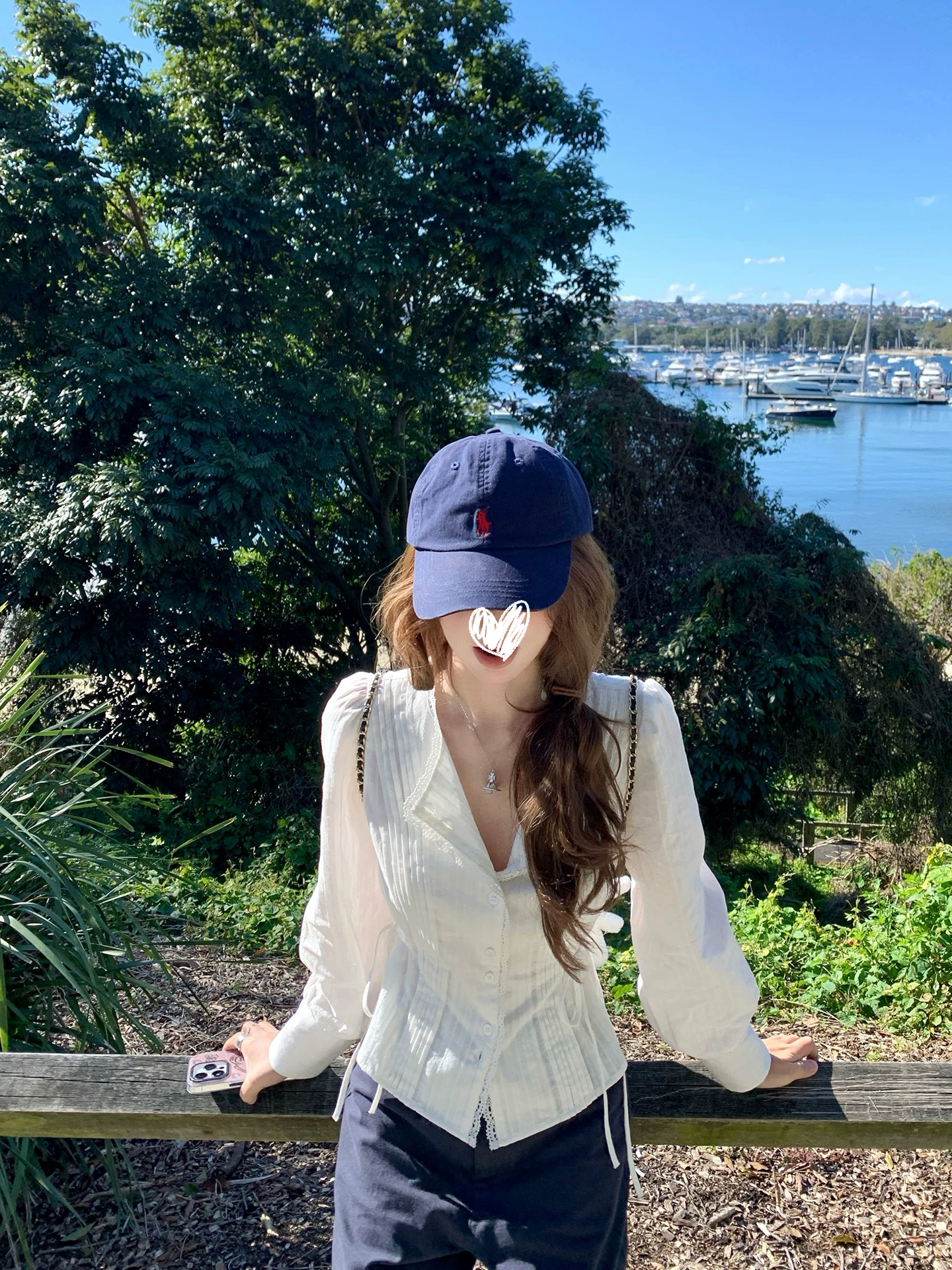 精致蕾丝花边纯棉打褶收腰衬衫法式翻领透气