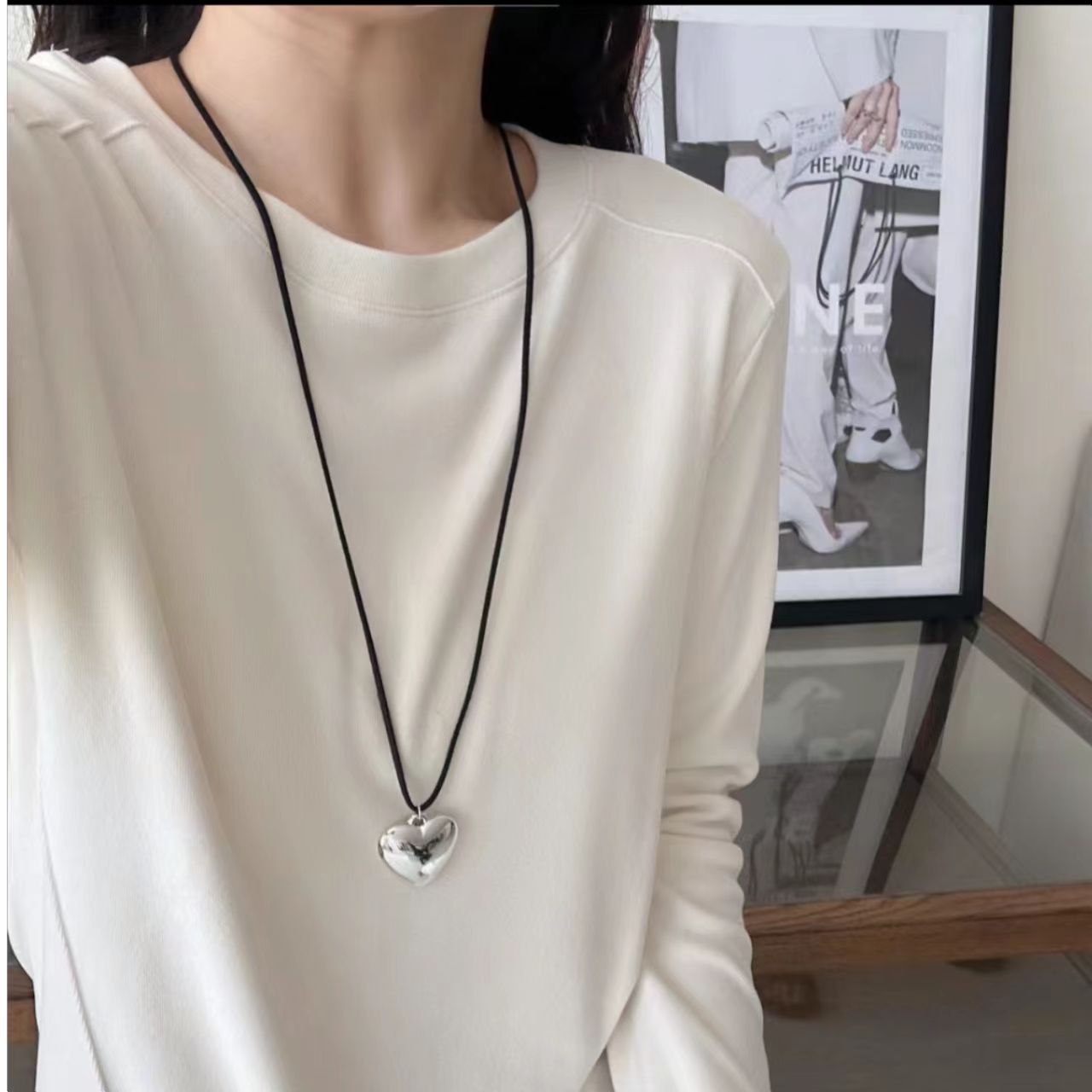 【圆领款】-磨毛糯米绒打底--秋冬必备--基础不挑人