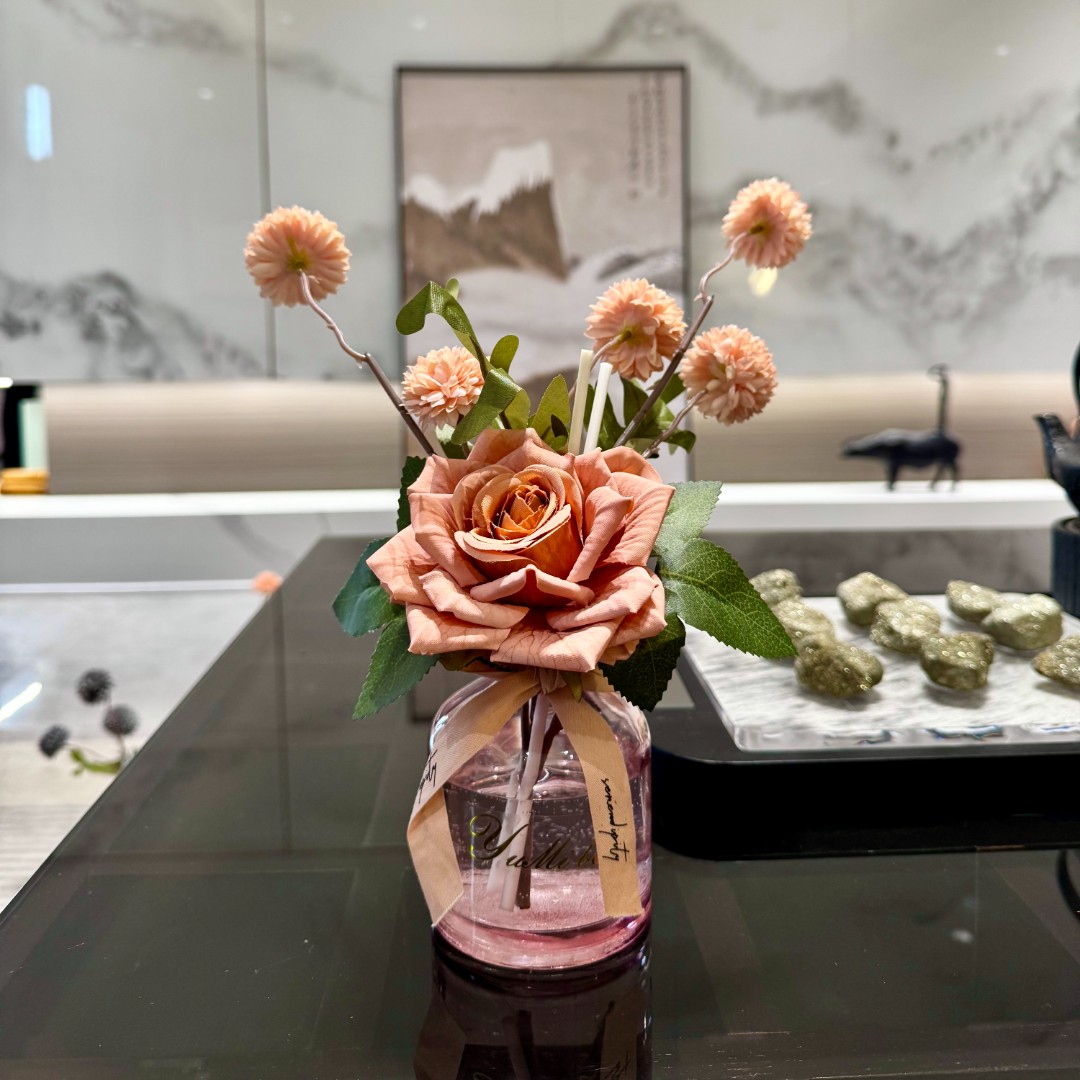 栀子花无火香薰家用卧室室内卫生间酒店持久留香高级香薰摆件香氛