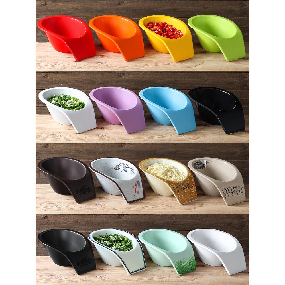 美耐皿密胺餐具火锅店自助调料碗商用调味罐佐料缸小料盒蘸料容器