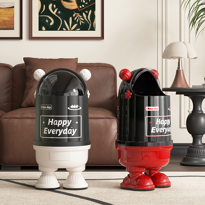 锦绣百年仙人掌垃圾桶大容量收纳桶客厅卫生桶浴室杂物桶家用双桶