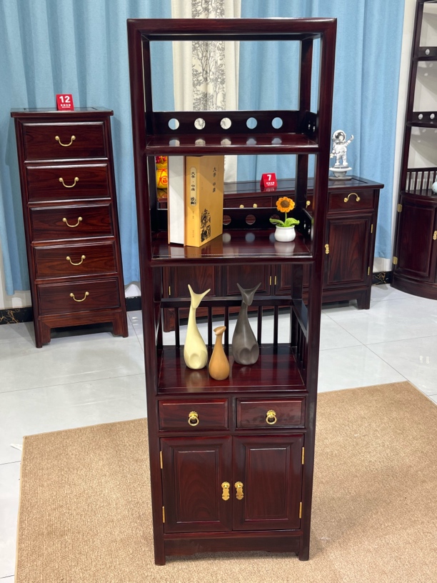 玲珑小书柜书架收纳柜储物柜尺寸48*32*154