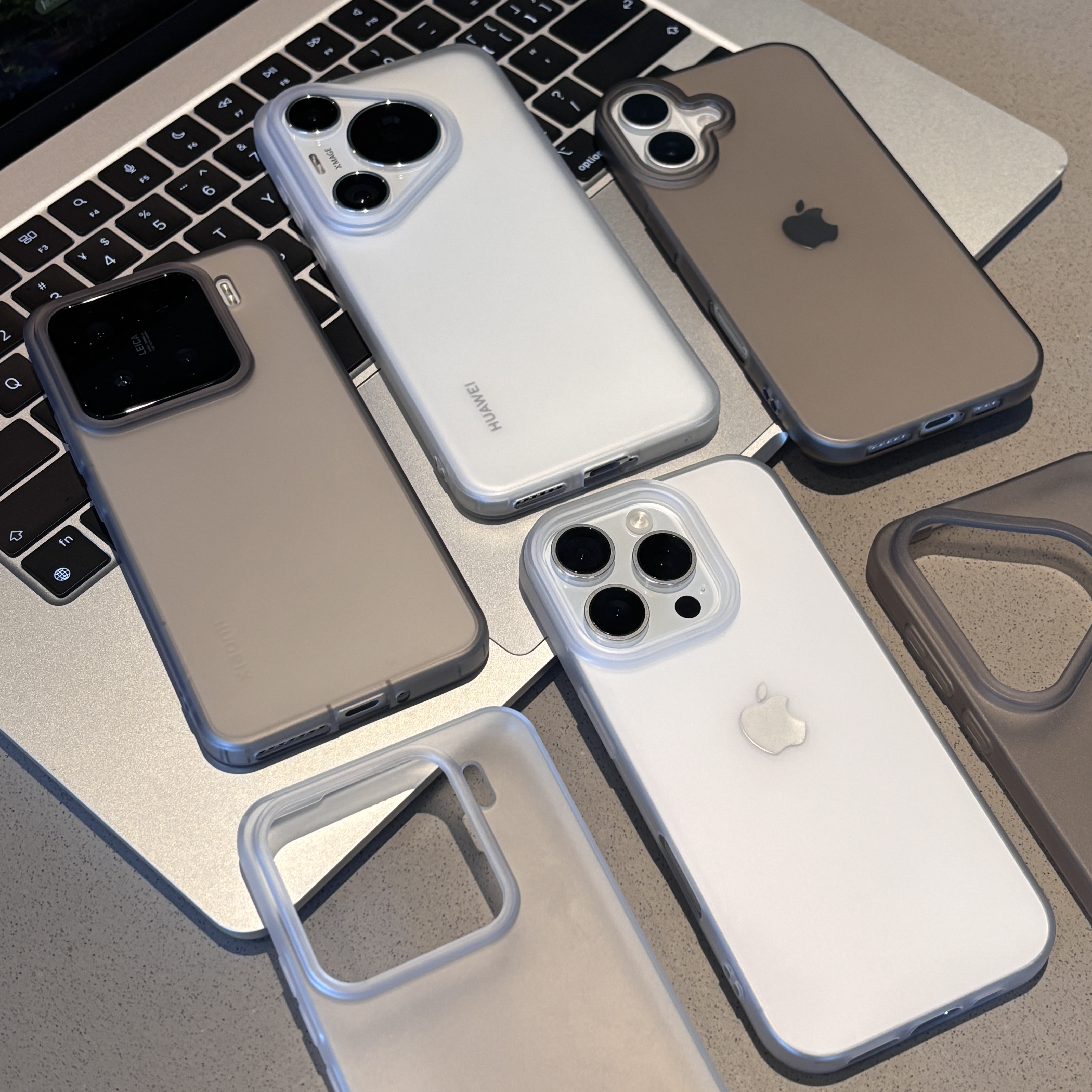 飞虎胜高级简约风适用iPhone16磨砂手机壳华为P70vivoppo小米男女