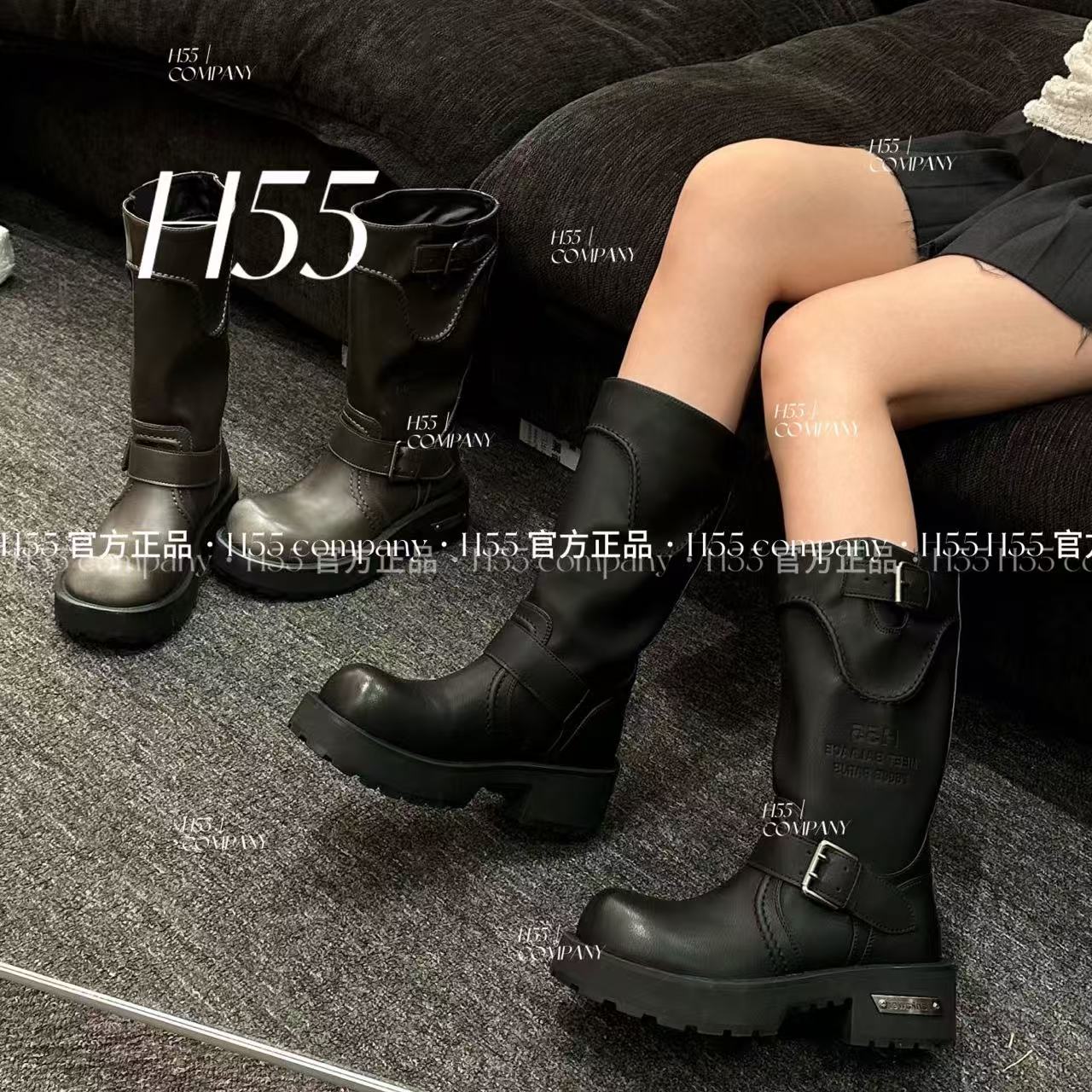 H55-惠灵顿街区-巴家新款毒液靴25-2824【Huang】