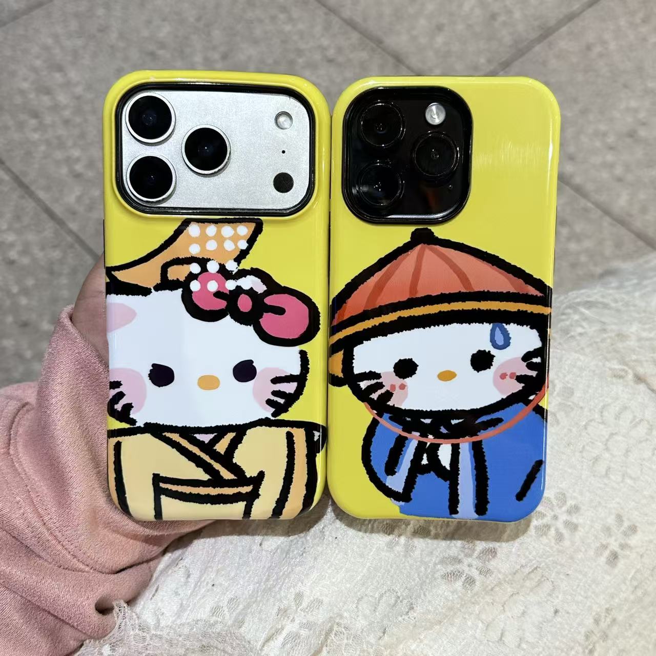 皇帝奴才kt猫情侣菲林壳适用iPhone17/15/14/13promax手机壳11防