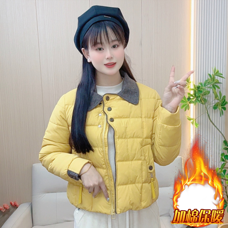 加厚时尚小个子羽绒棉服女2025冬季新款韩版洋气显瘦保暖棉袄外套