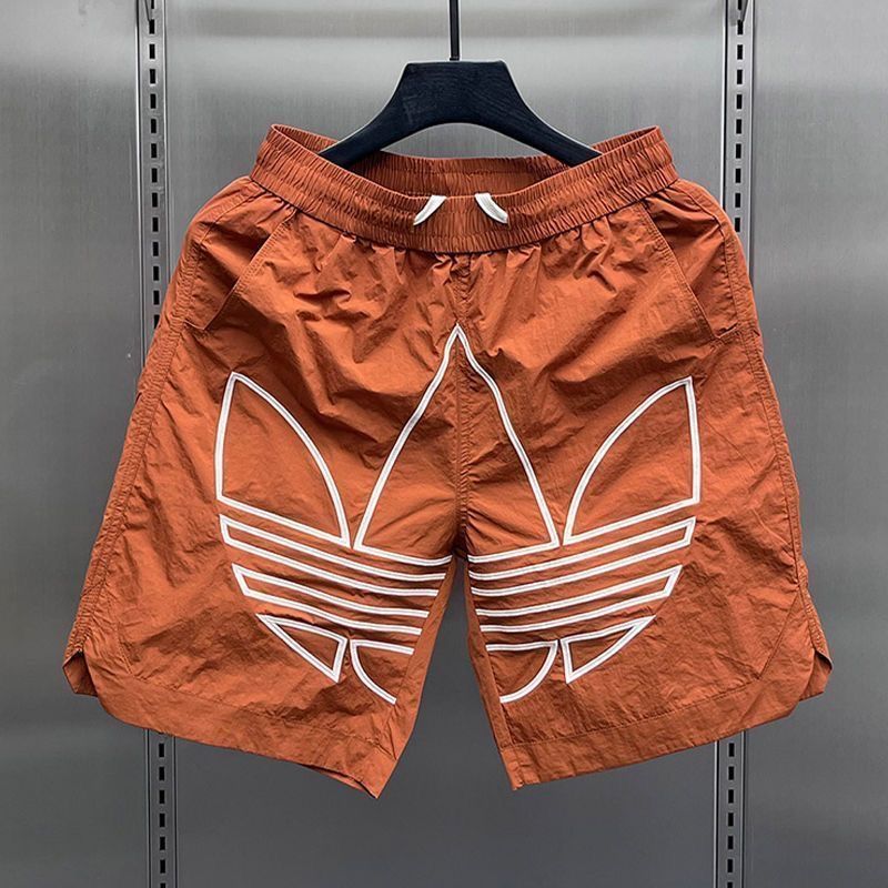 2025夏季新款男士宽松休闲速干冰丝运动短裤薄款潮牌刺绣沙滩裤