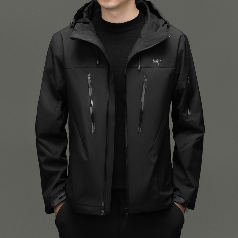 【清仓折扣】刺绣鸟家三合一防水防风连帽保暖户外运动加绒冲锋衣