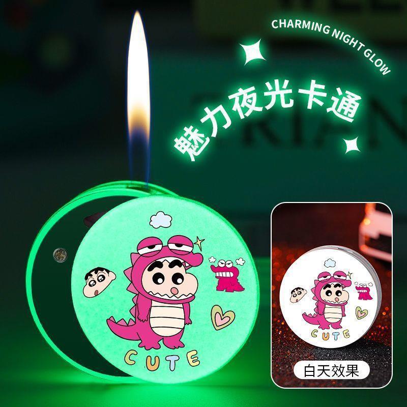 新款圆形打火机可爱卡通库洛米创意炫酷个性送闺蜜男