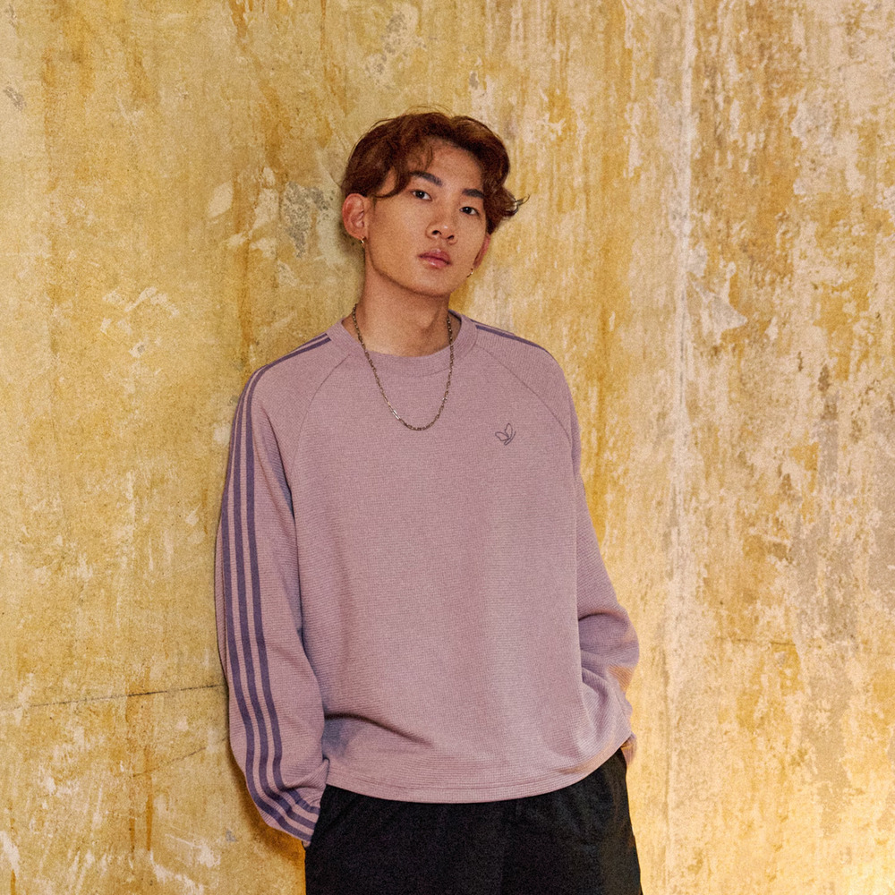 adidas Originals阿迪三叶草男子WAFFLE TEE LS针织长袖T恤KH1176