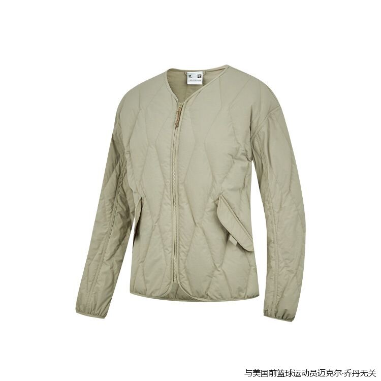 中科探联名｜乔丹2025冬季女子宽松超薄短羽绒外套QDFGM2254315