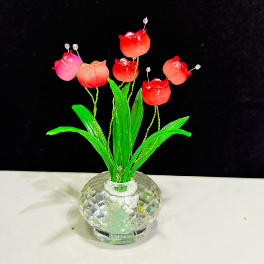 铃兰花成品小摆件 纯手工制作成品 车载小摆件 北美花缘制作