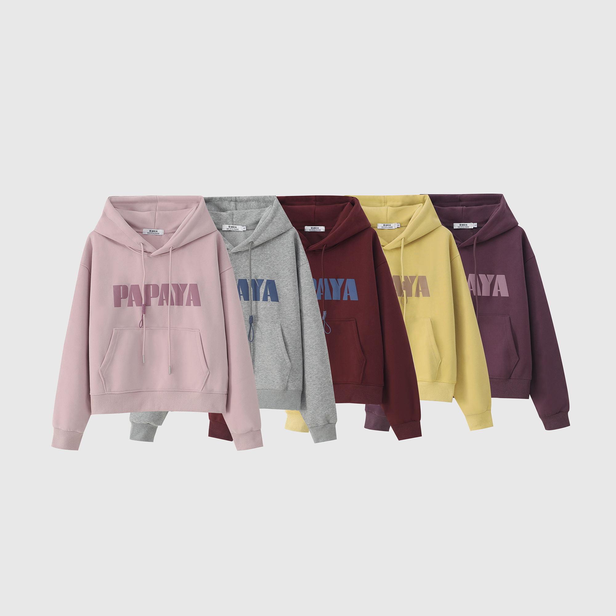 蔓迪欧尚2025秋季新款女连帽字母美式印花卫衣百搭运动（800）