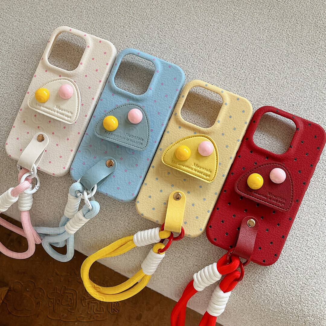 【笑笑姐专属】简约山丘支架挂绳适用苹果16Promax手机壳情侣手机壳