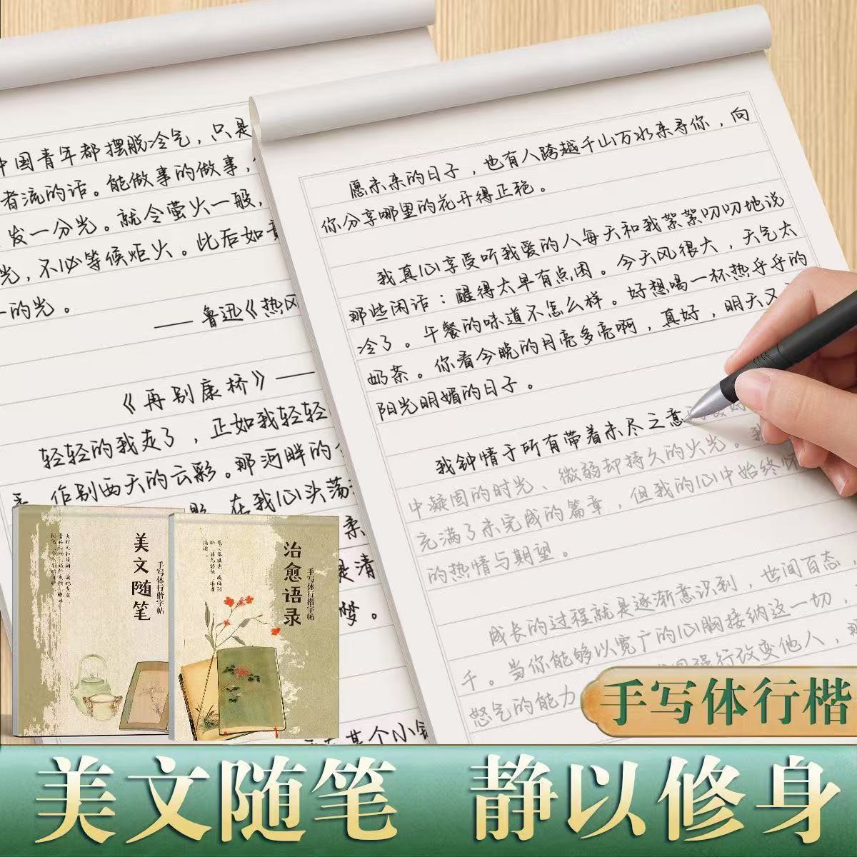 【手写体行楷速成】行楷美文练字帖手写临摹网红字体美文成人练字CR