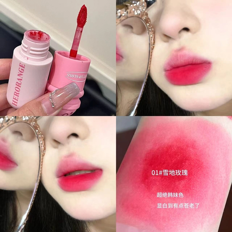【网红爆款】兔兔柔雾唇釉不易掉不掉色哑光唇雾面口红显白学生红唇