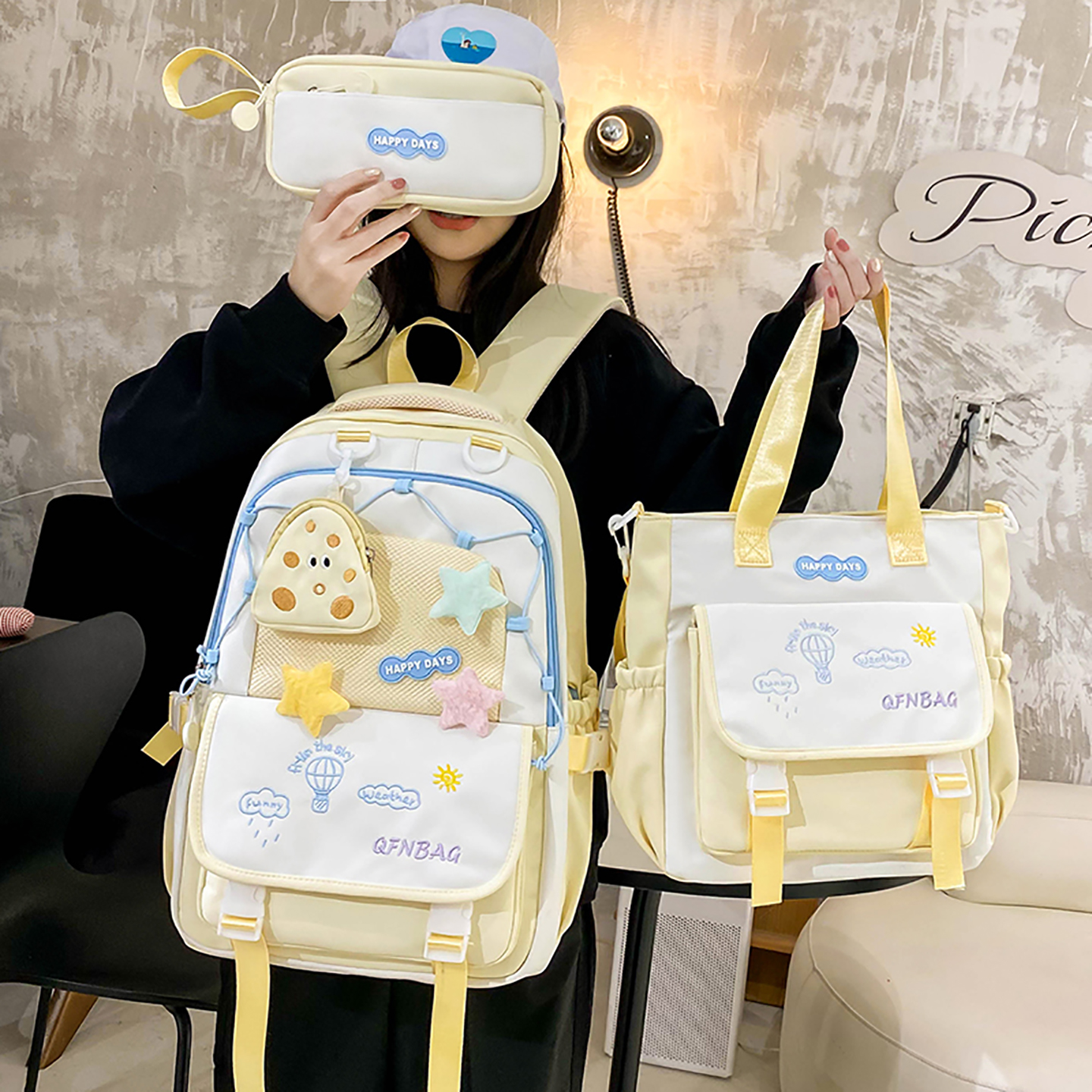 书包小学生三到六年级大容量ins女孩中学生减负背包初中生双肩包