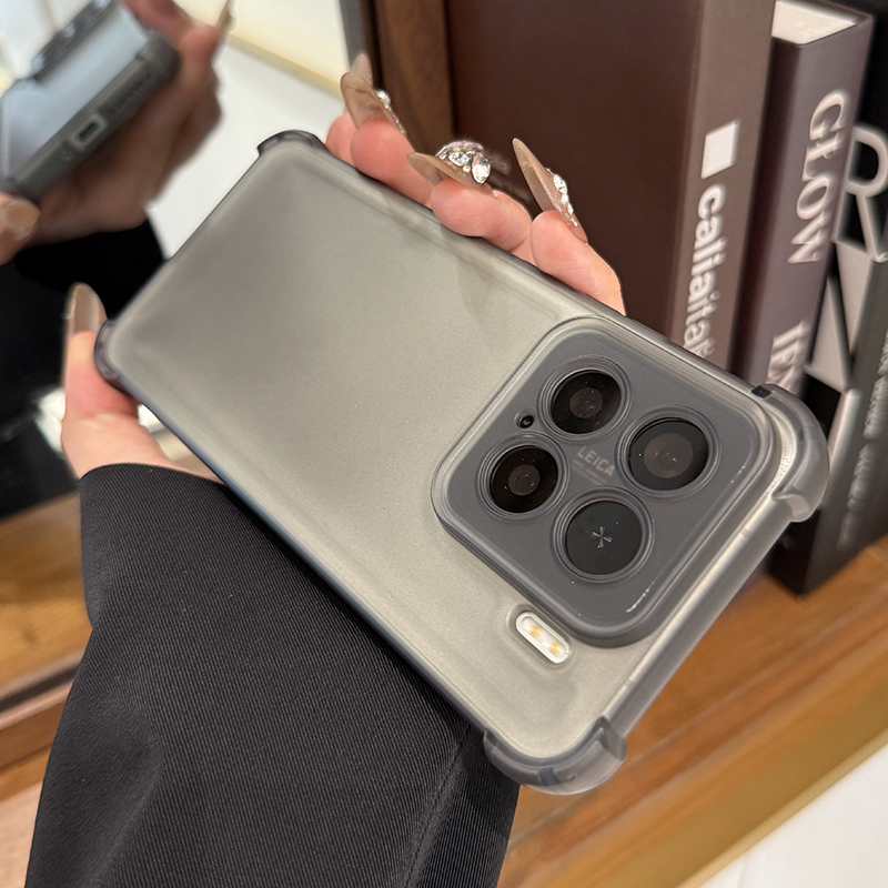 适用于小米15pro手机壳透明四角气囊14pro全包镜头简约防摔13软套