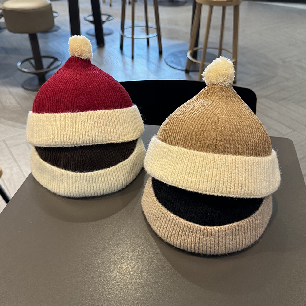 【小布丁】宝宝帽子秋冬季韩版地主帽男女童加厚瓜皮帽儿童雅痞洋气