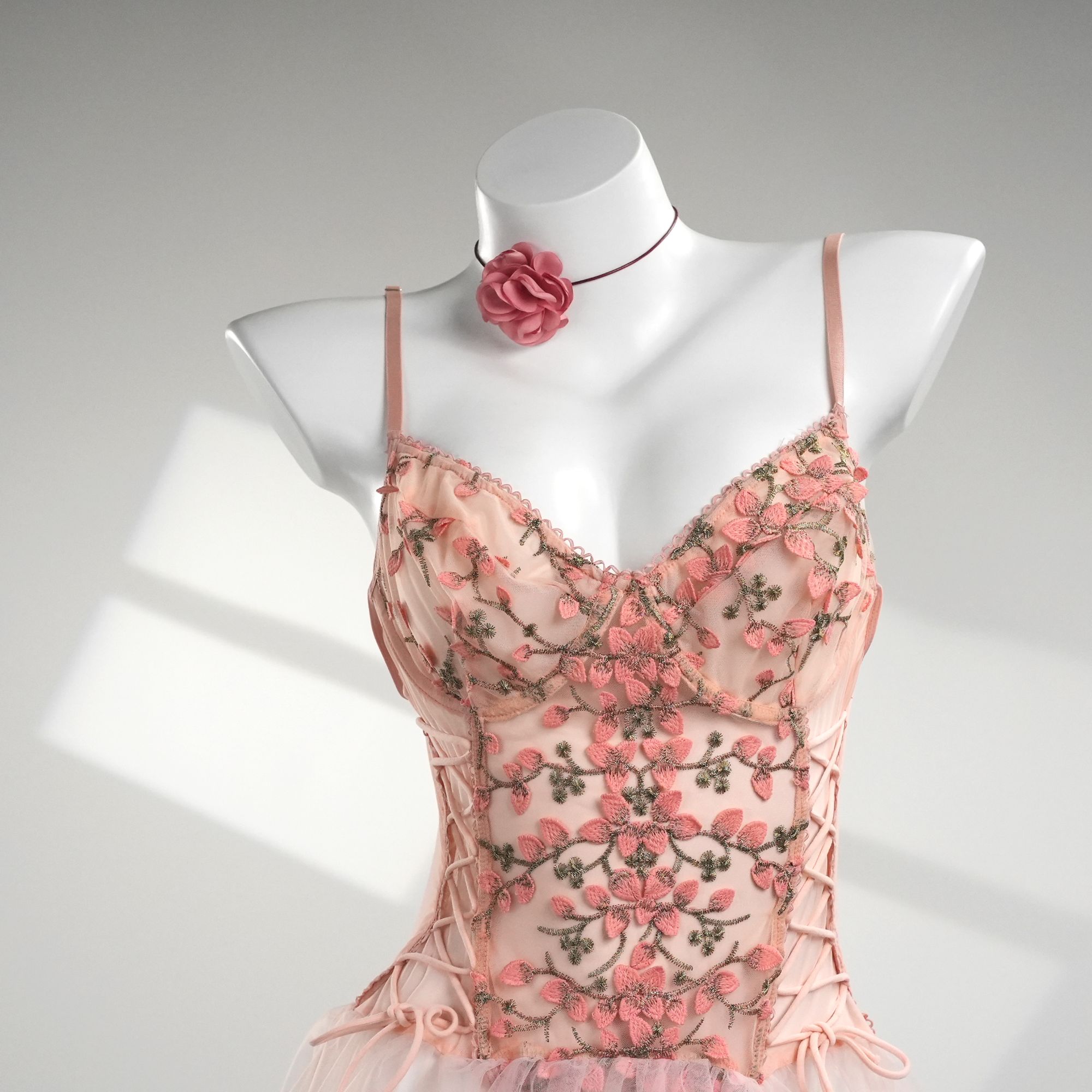 杏花舞【90-210斤】 大码时尚镂空性感吊带新款女士睡裙  71088