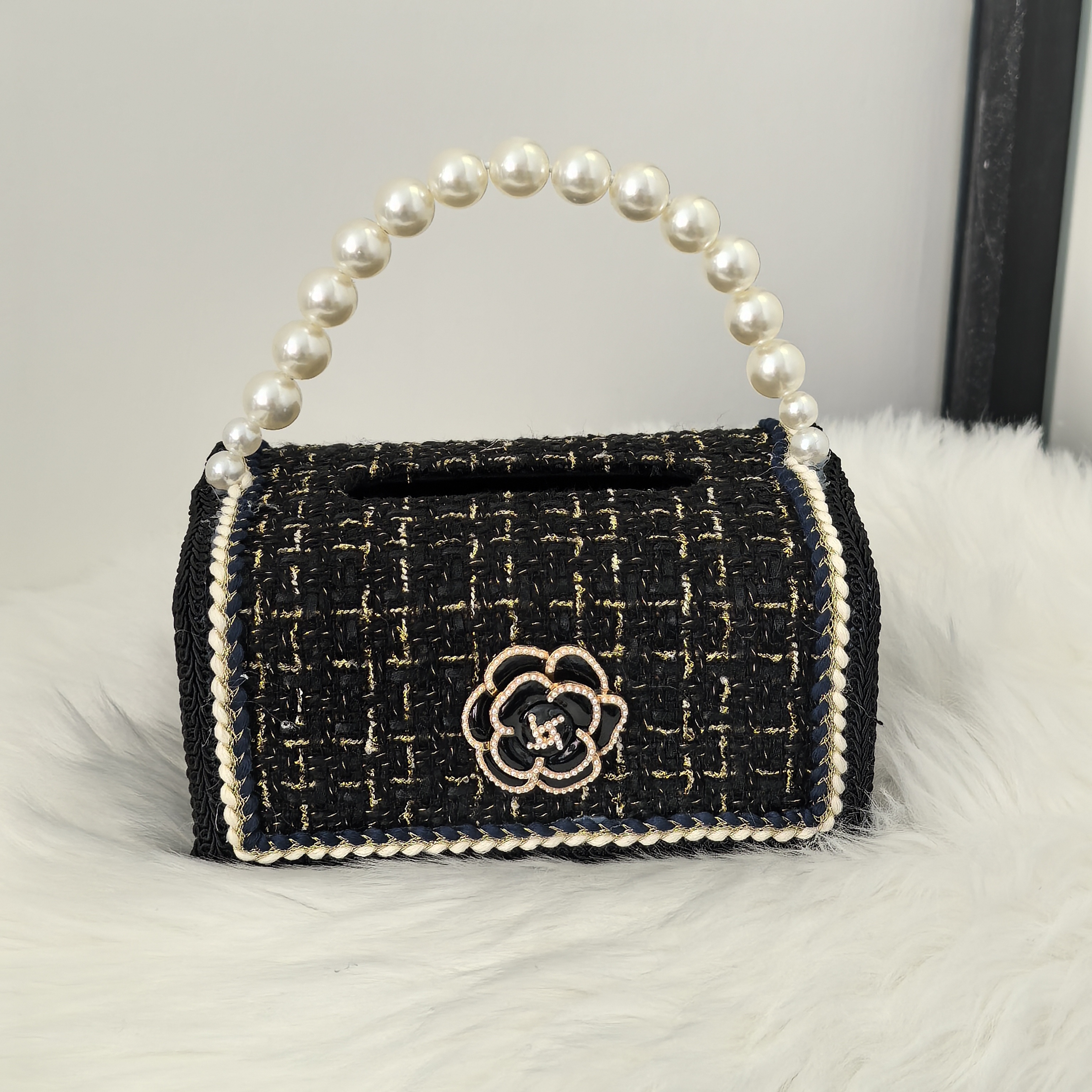 轻奢小香风纸巾盒客厅高档家用奢华创意茶几轻奢抽纸盒新新