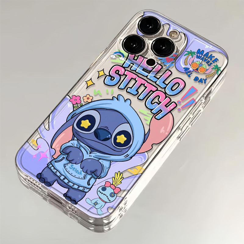 hello史迪仔适用iPhone15ProMax手机壳华为荣耀小米OPPO防摔VIVO